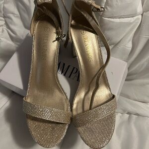 Sparkling Gold Women's Heels